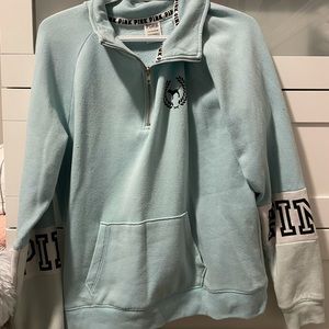 Baby blue quarter zip